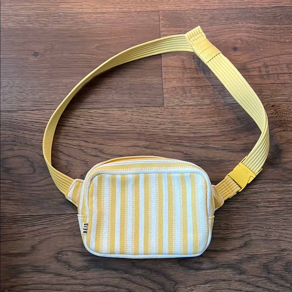 BEIS Yellow Striped Belt Bag